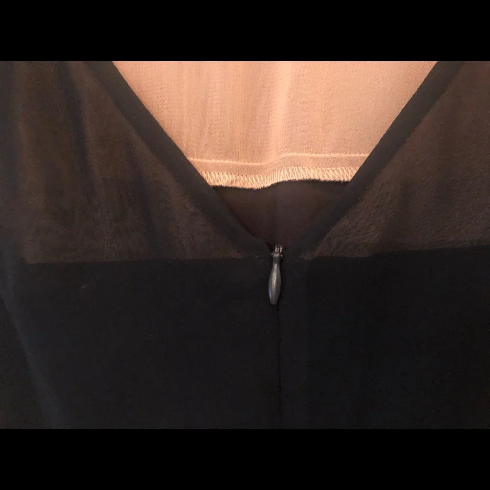 RED Valentino Cascade overlapping Black Dress Sz 0 - Picture 9 of 12